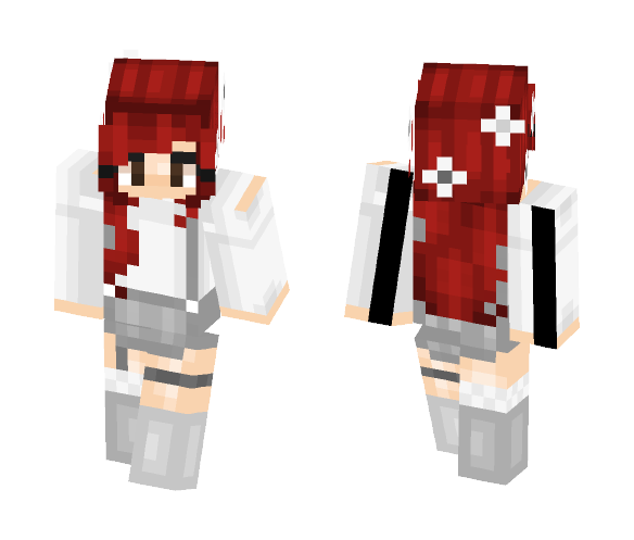 ♧ Red Haired Naturist ♧ - Female Minecraft Skins - image 1