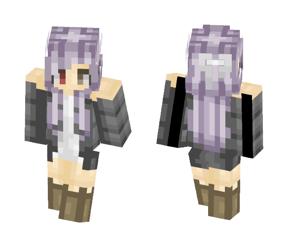 Purple Bot - Female Minecraft Skins - image 1