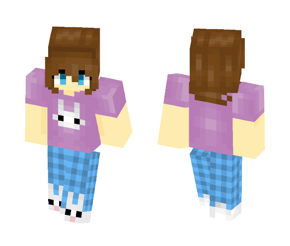 Bunny Pajamas - Female Minecraft Skins - image 1
