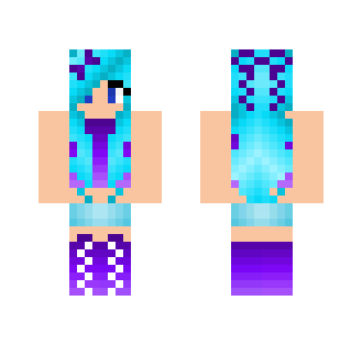 Purple Gradient Girl - Girl Minecraft Skins - image 2