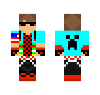 red checkered hoodie 3.0 - Male Minecraft Skins - image 2