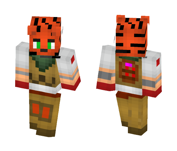War Tiger - Male Minecraft Skins - image 1