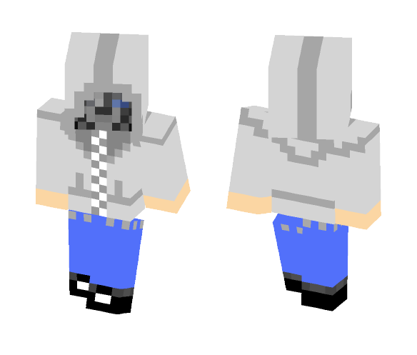 White Hoodie Corvo - Male Minecraft Skins - image 1