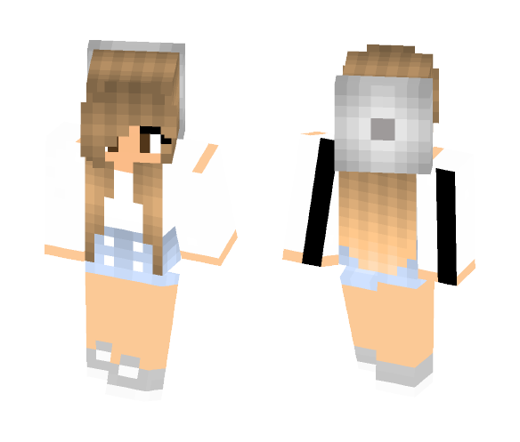 Cute girl and beanie - Cute Girls Minecraft Skins - image 1