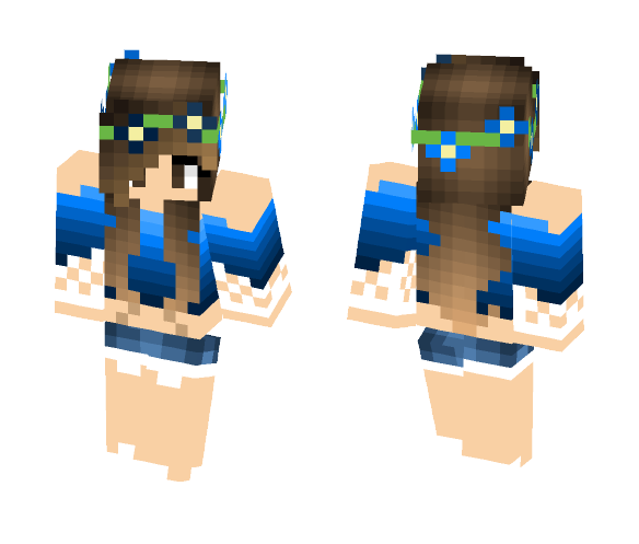 Ocean Wave Girl - Girl Minecraft Skins - image 1