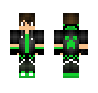 green and gray gamer boy - Boy Minecraft Skins - image 2