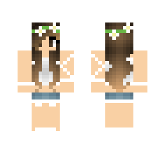 White Flower Girl - Girl Minecraft Skins - image 2
