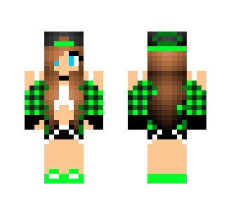 Green Teen (Girl Version) - Male Minecraft Skins - image 2
