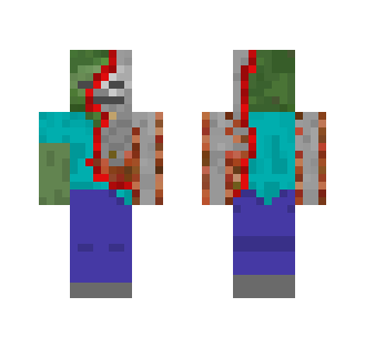zombie with torn skin (3d) - Male Minecraft Skins - image 2