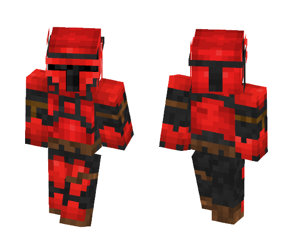 Red Mandalorian - Male Minecraft Skins - image 1