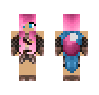 Pink hair cool dress - Female Minecraft Skins - image 2