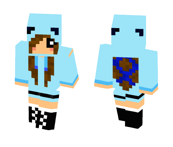Blue Girl Outfit - Girl Minecraft Skins - image 1