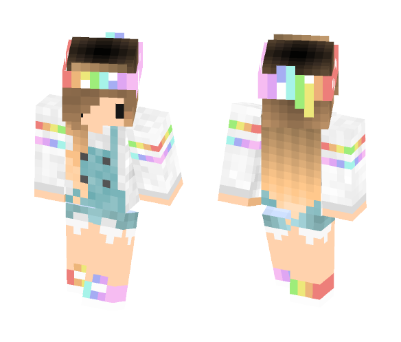 //RAiNBOW CHiBi GiRL - Girl Minecraft Skins - image 1
