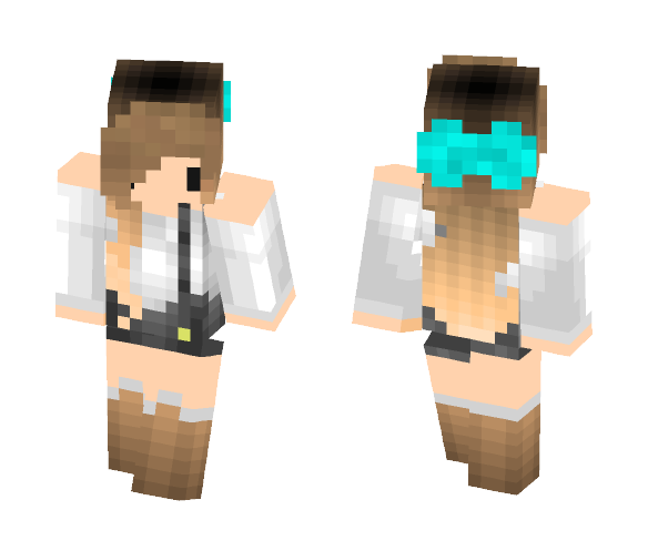 //CHiBi GiRL WiTH OVERALLS - Girl Minecraft Skins - image 1