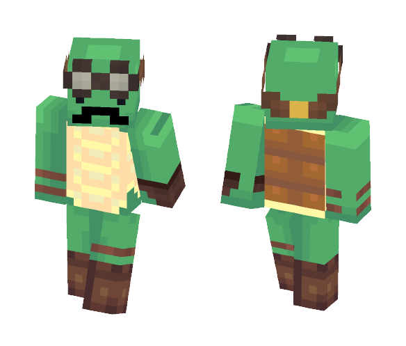 Turtle with mustache - Interchangeable Minecraft Skins - image 1