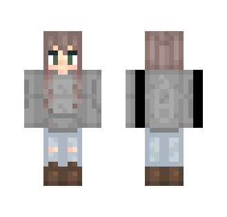 Tumblr Grey Sweater Girl~Lorenn - Female Minecraft Skins - image 2