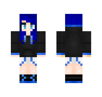 Blue Hoodie Girl - Girl Minecraft Skins - image 2