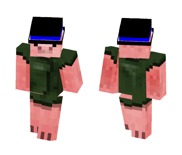 Pig wearing a top hat. - Male Minecraft Skins - image 1