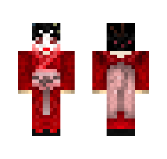 赤い服の女性 - 'Lady In Red' - Female Minecraft Skins - image 2