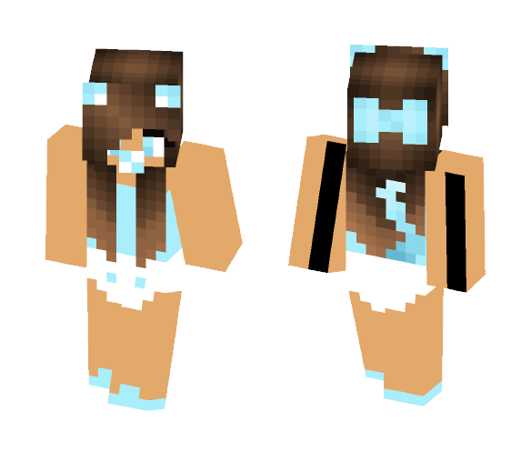 Blue Baby ~Brunette~ - Baby Minecraft Skins - image 1