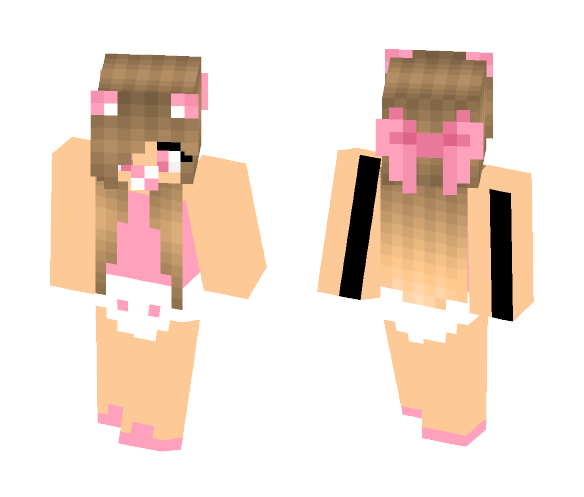 Pink Baby ~ Blonde ~ - Baby Minecraft Skins - image 1