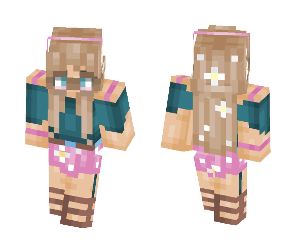 *~_Floral Surprise_~* - Female Minecraft Skins - image 1