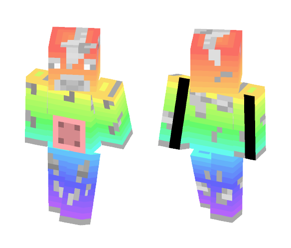 Rainbow Moo - Interchangeable Minecraft Skins - image 1