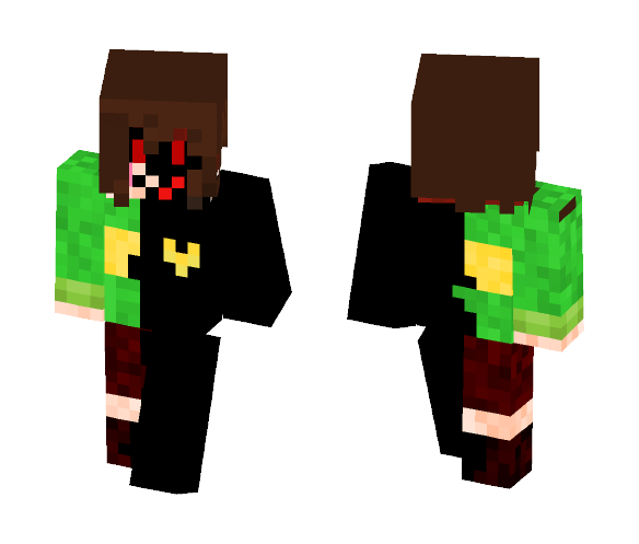 Glitch Chara - Male Minecraft Skins - image 1