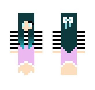 Blue with Pink - Female Minecraft Skins - image 2