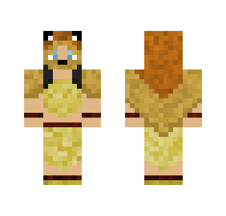 Tribal woman, lion pelt cloak - Female Minecraft Skins - image 2