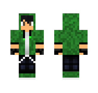 Green Hoodie Boy- For Reqkz_ - Male Minecraft Skins - image 2