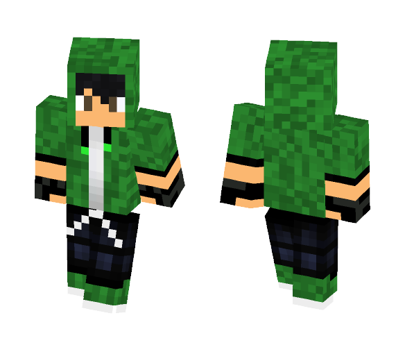Green Hoodie Boy- For Reqkz_ - Male Minecraft Skins - image 1