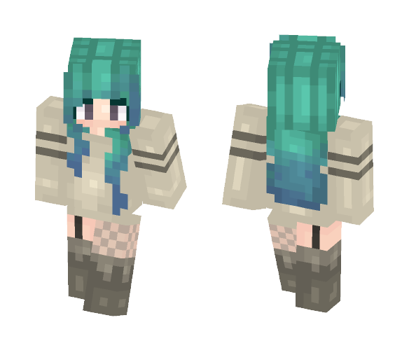 Ocean Ombre - Female Minecraft Skins - image 1
