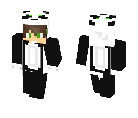 OG Gamer Guy In Panda Suit - Male Minecraft Skins - image 1