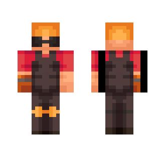 RED Engie ~ TF2 (BLU in Desc) - Male Minecraft Skins - image 2