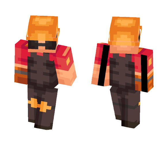 RED Engie ~ TF2 (BLU in Desc) - Male Minecraft Skins - image 1
