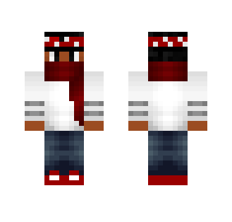 White Shirt with red highlights - Male Minecraft Skins - image 2