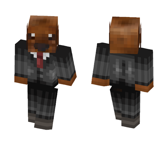 Dachshund in a Suit - Male Minecraft Skins - image 1