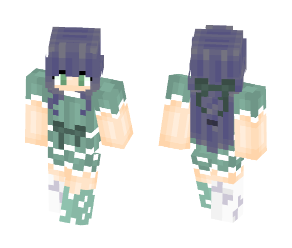 +~+Pretty In Green+~+ - Female Minecraft Skins - image 1