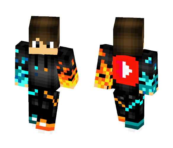 Youtube fiery boy - Boy Minecraft Skins - image 1