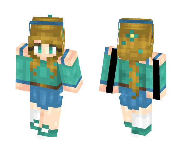 _+_Azure Apex_+_ - Female Minecraft Skins - image 1