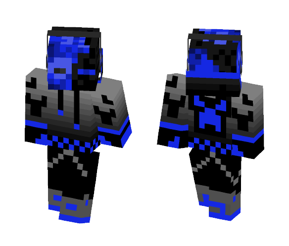 Blue Zombderman - Male Minecraft Skins - image 1