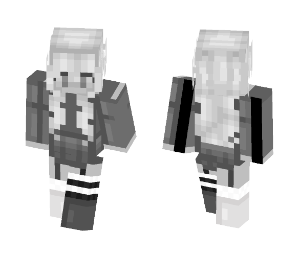 ❮ Black and White Girl ❯ - Girl Minecraft Skins - image 1