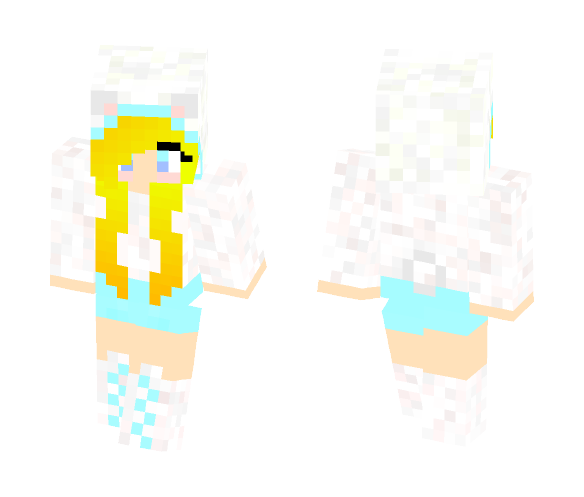Polar bear girl - Girl Minecraft Skins - image 1