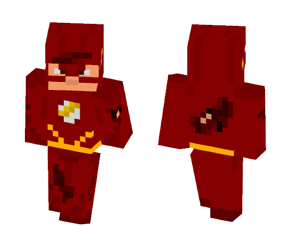 Damaged Flash (CW) - Comics Minecraft Skins - image 1