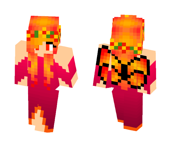 Fire Fairy - Female Minecraft Skins - image 1