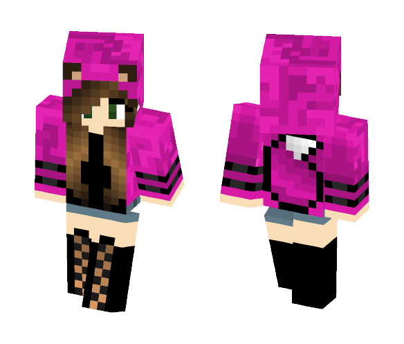 Pink Jacket Girl - Girl Minecraft Skins - image 1