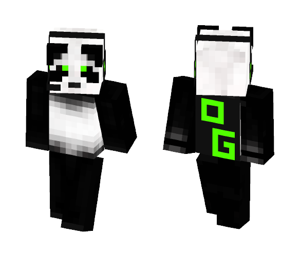 CR Gaming OG Panda - Male Minecraft Skins - image 1