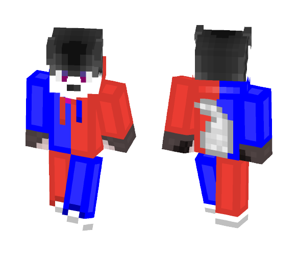 Red & Blue Husky - Male Minecraft Skins - image 1
