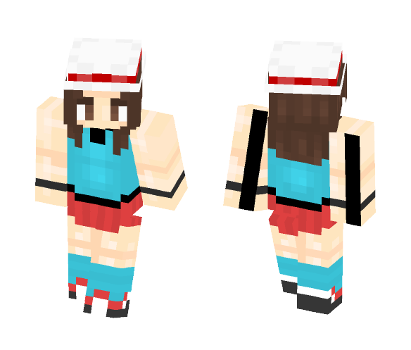 Leaf from Pokemon FireRed/LeafGreen - Female Minecraft Skins - image 1